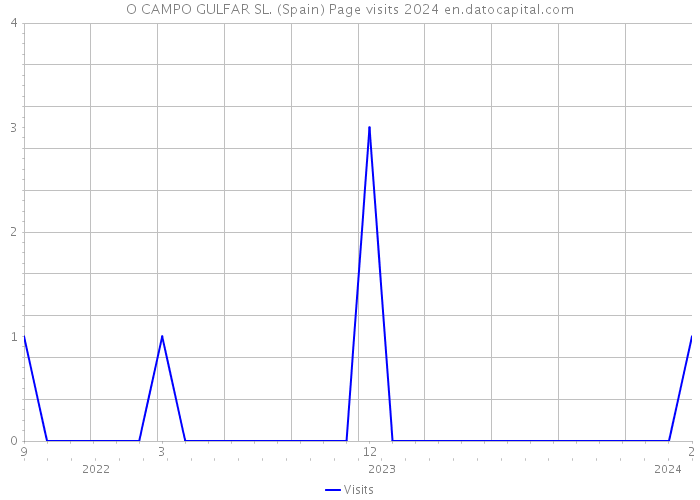 O CAMPO GULFAR SL. (Spain) Page visits 2024 