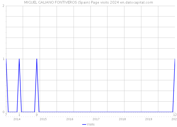 MIGUEL GALIANO FONTIVEROS (Spain) Page visits 2024 