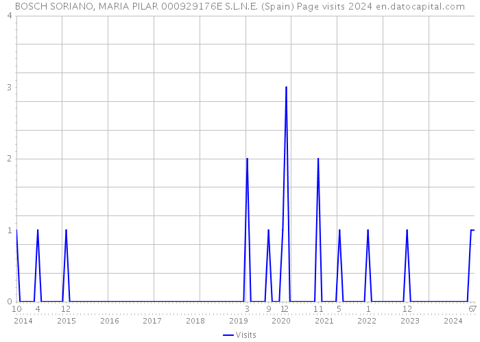 BOSCH SORIANO, MARIA PILAR 000929176E S.L.N.E. (Spain) Page visits 2024 