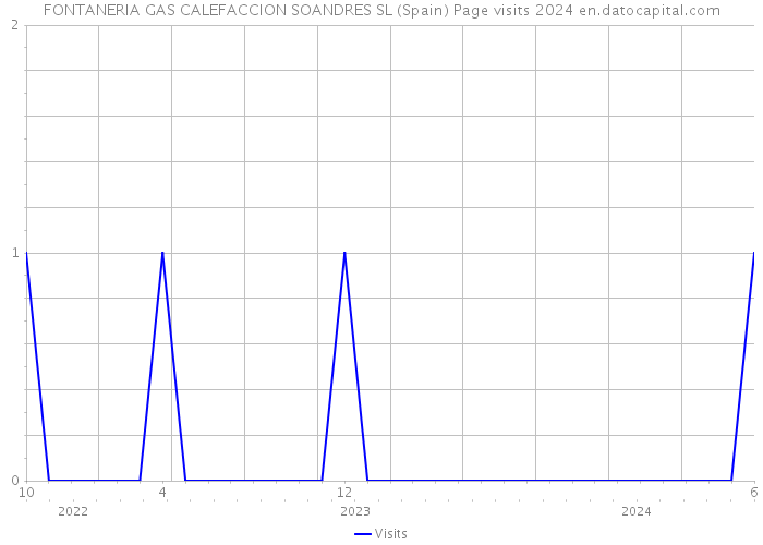 FONTANERIA GAS CALEFACCION SOANDRES SL (Spain) Page visits 2024 