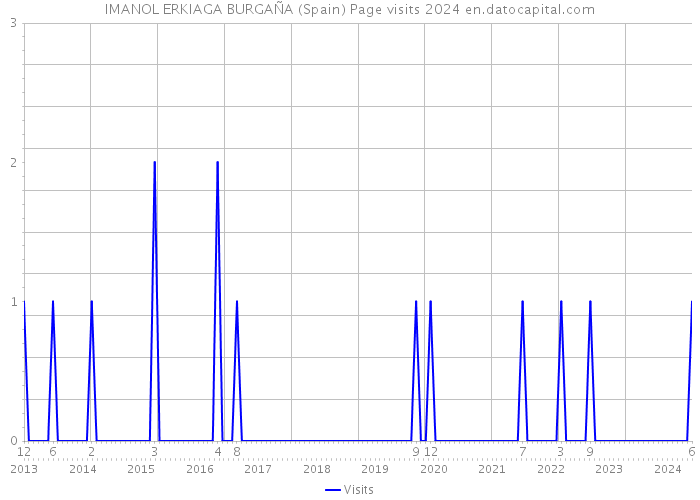 IMANOL ERKIAGA BURGAÑA (Spain) Page visits 2024 