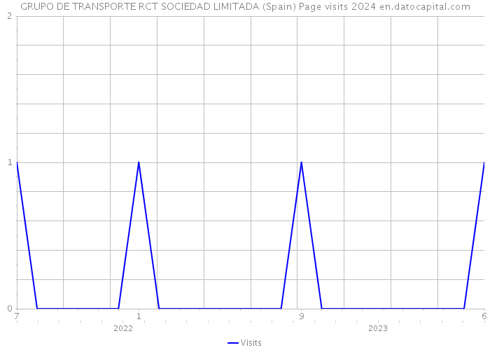 GRUPO DE TRANSPORTE RCT SOCIEDAD LIMITADA (Spain) Page visits 2024 