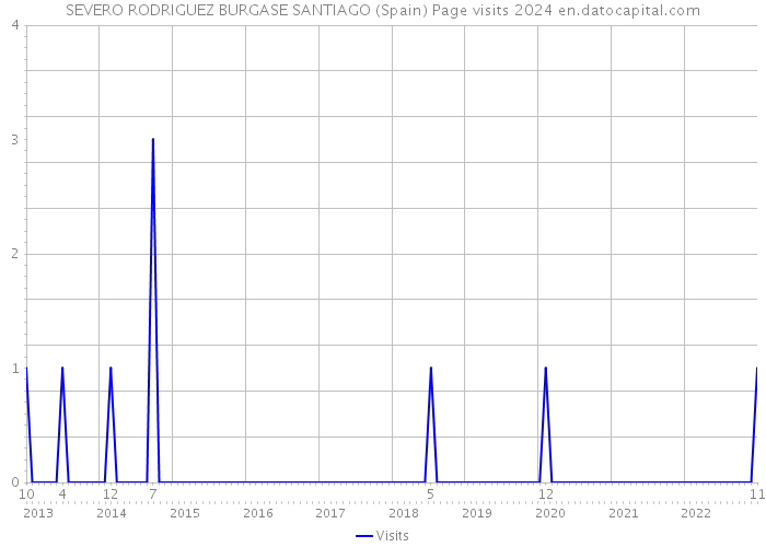 SEVERO RODRIGUEZ BURGASE SANTIAGO (Spain) Page visits 2024 