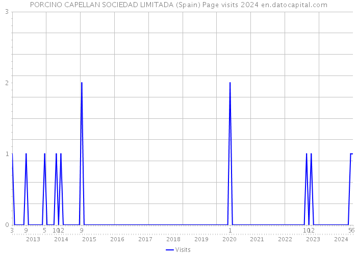 PORCINO CAPELLAN SOCIEDAD LIMITADA (Spain) Page visits 2024 