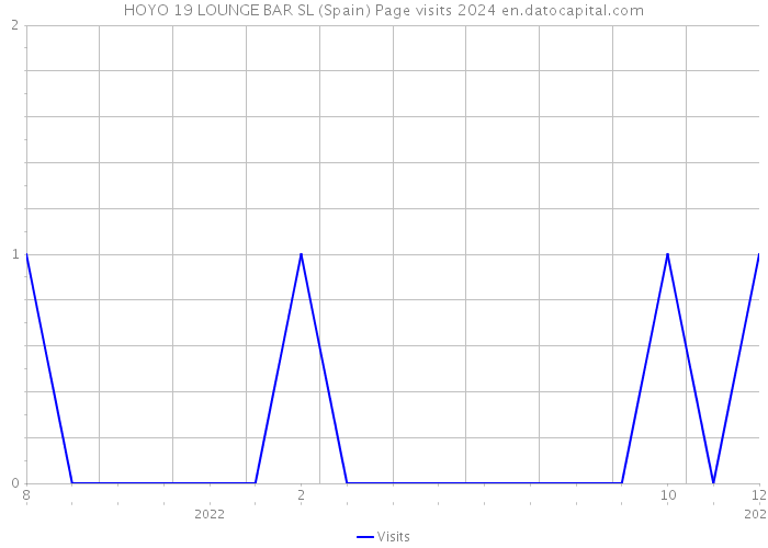 HOYO 19 LOUNGE BAR SL (Spain) Page visits 2024 