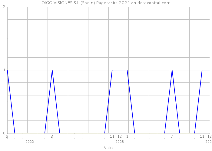 OIGO VISIONES S.L (Spain) Page visits 2024 