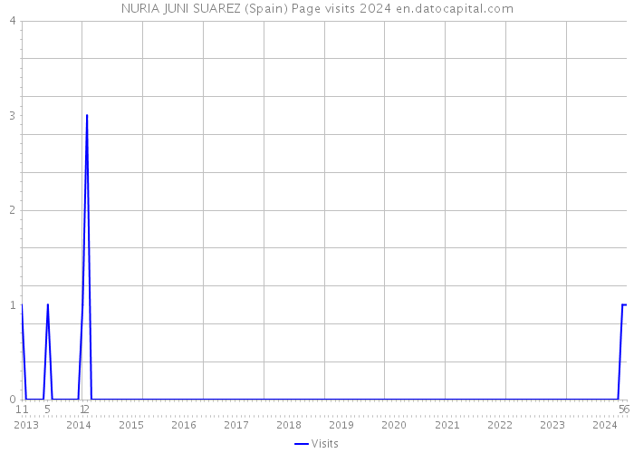 NURIA JUNI SUAREZ (Spain) Page visits 2024 