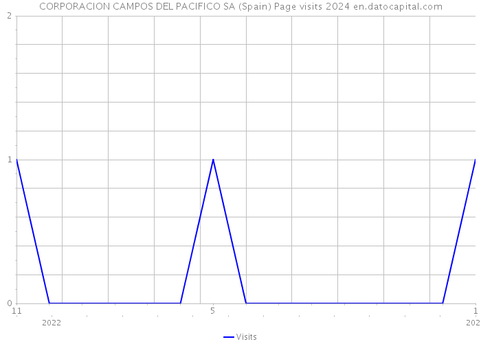 CORPORACION CAMPOS DEL PACIFICO SA (Spain) Page visits 2024 