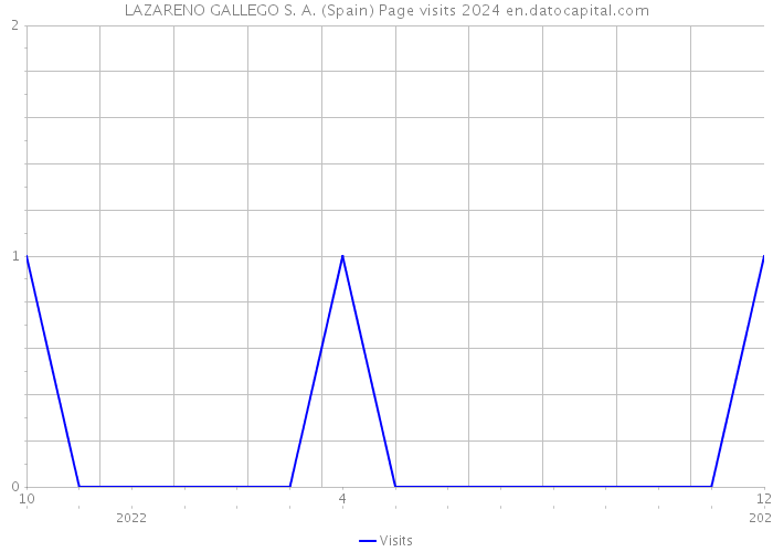 LAZARENO GALLEGO S. A. (Spain) Page visits 2024 