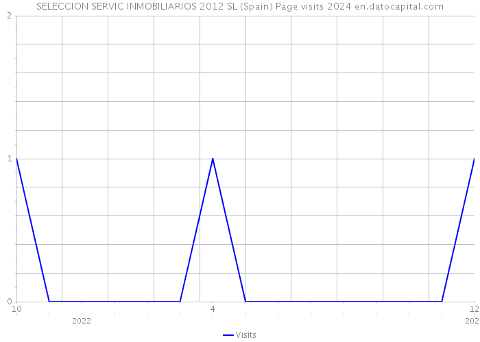 SELECCION SERVIC INMOBILIARIOS 2012 SL (Spain) Page visits 2024 