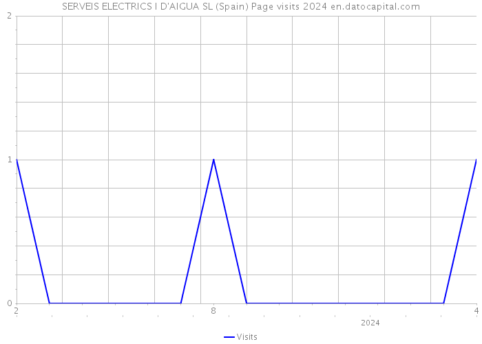 SERVEIS ELECTRICS I D'AIGUA SL (Spain) Page visits 2024 