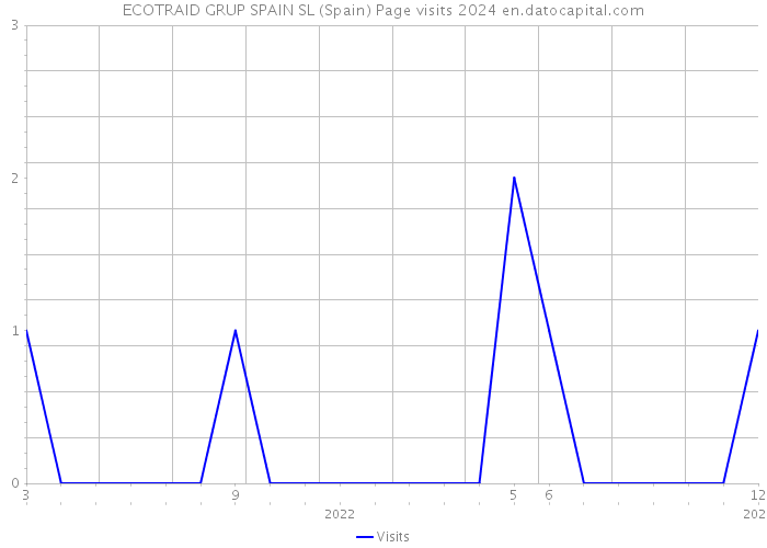 ECOTRAID GRUP SPAIN SL (Spain) Page visits 2024 