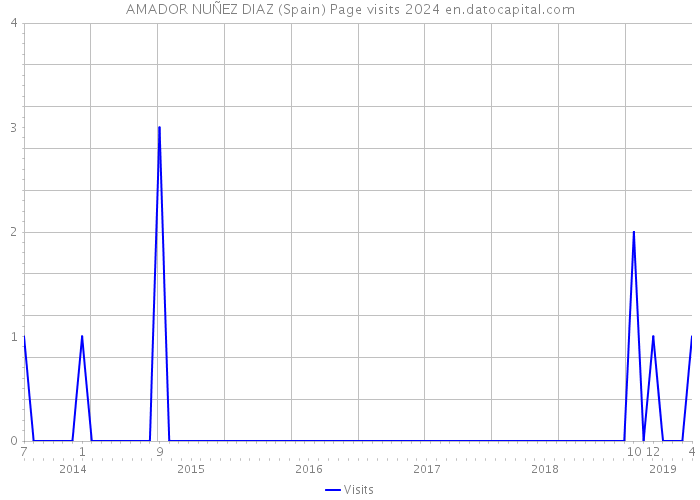AMADOR NUÑEZ DIAZ (Spain) Page visits 2024 