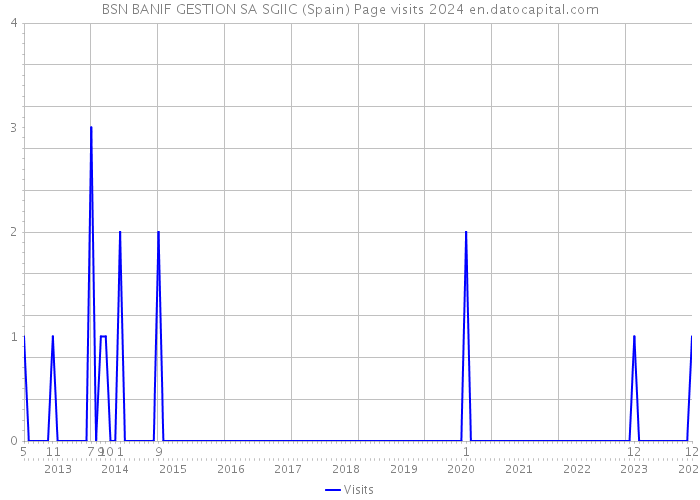 BSN BANIF GESTION SA SGIIC (Spain) Page visits 2024 