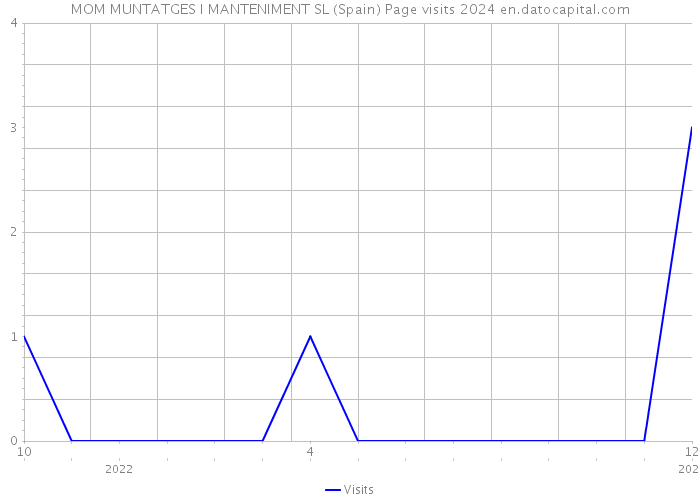 MOM MUNTATGES I MANTENIMENT SL (Spain) Page visits 2024 