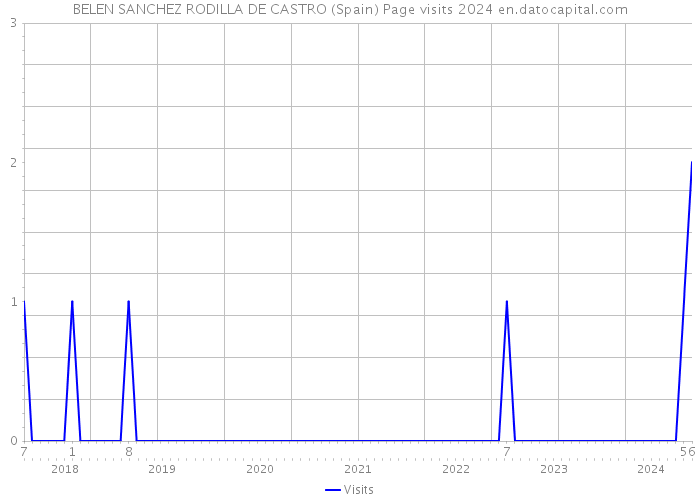 BELEN SANCHEZ RODILLA DE CASTRO (Spain) Page visits 2024 