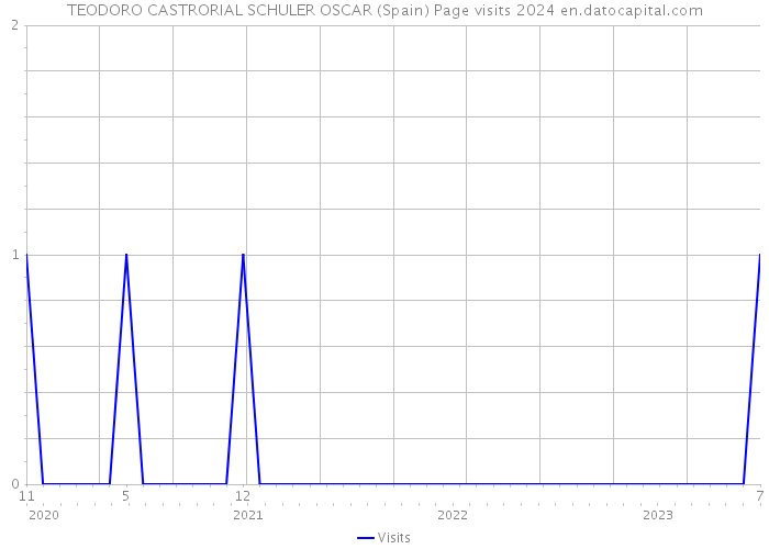 TEODORO CASTRORIAL SCHULER OSCAR (Spain) Page visits 2024 