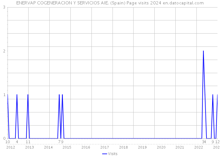 ENERVAP COGENERACION Y SERVICIOS AIE. (Spain) Page visits 2024 