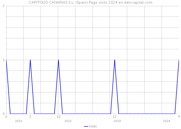 CAPITOLIO CANARIAS S.L. (Spain) Page visits 2024 