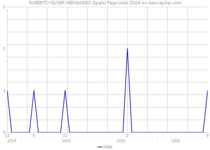 ROBERTO OLIVER HERNANDEZ (Spain) Page visits 2024 