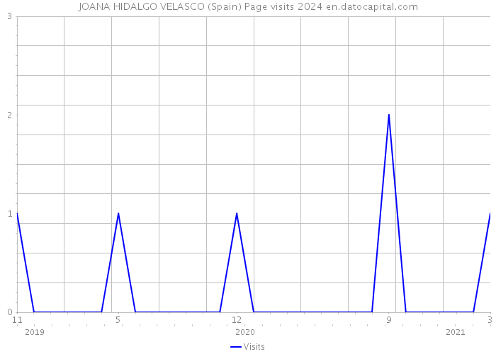 JOANA HIDALGO VELASCO (Spain) Page visits 2024 