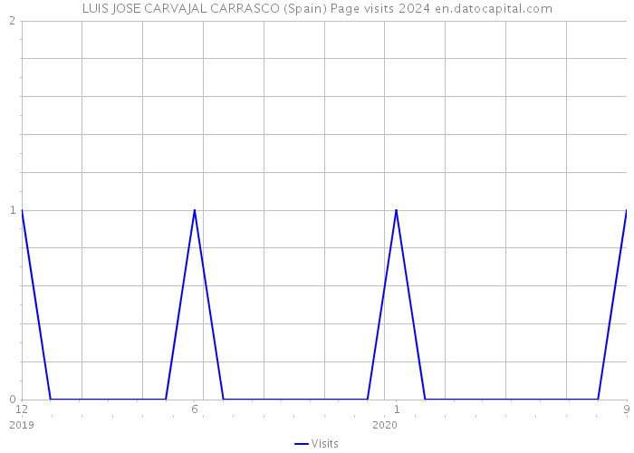 LUIS JOSE CARVAJAL CARRASCO (Spain) Page visits 2024 