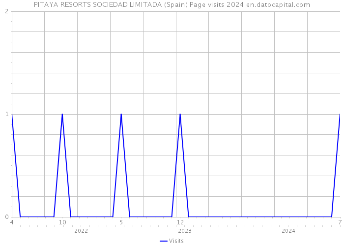 PITAYA RESORTS SOCIEDAD LIMITADA (Spain) Page visits 2024 