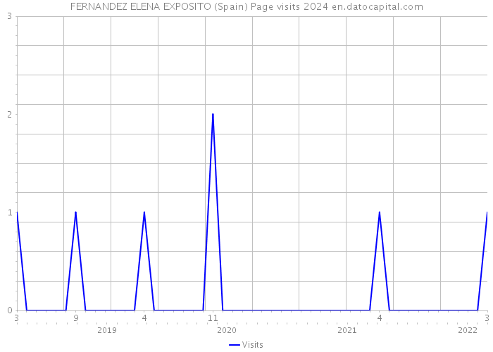 FERNANDEZ ELENA EXPOSITO (Spain) Page visits 2024 
