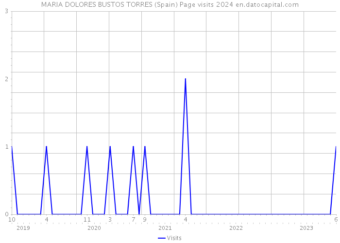 MARIA DOLORES BUSTOS TORRES (Spain) Page visits 2024 