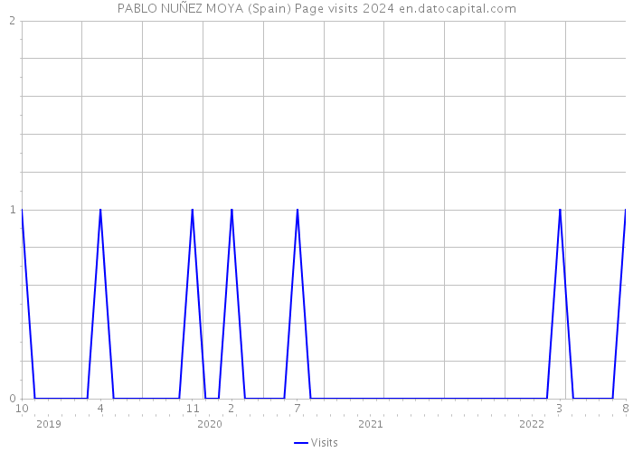 PABLO NUÑEZ MOYA (Spain) Page visits 2024 