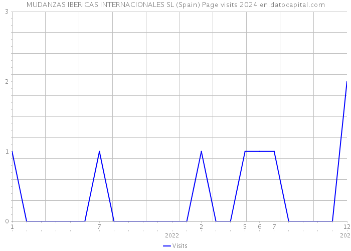 MUDANZAS IBERICAS INTERNACIONALES SL (Spain) Page visits 2024 
