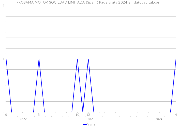 PROSAMA MOTOR SOCIEDAD LIMITADA (Spain) Page visits 2024 