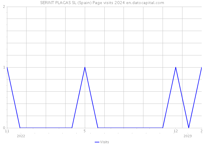 SERINT PLAGAS SL (Spain) Page visits 2024 