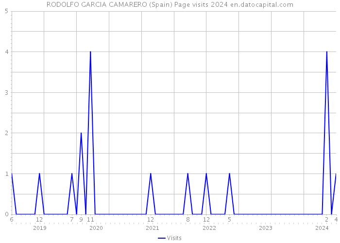 RODOLFO GARCIA CAMARERO (Spain) Page visits 2024 