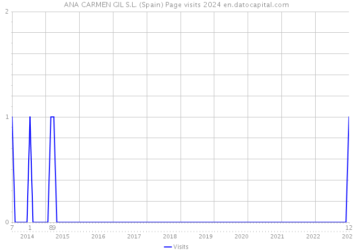 ANA CARMEN GIL S.L. (Spain) Page visits 2024 