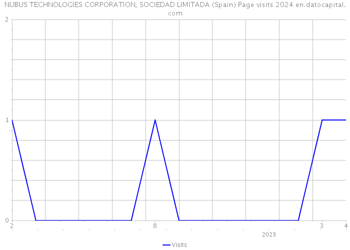 NUBUS TECHNOLOGIES CORPORATION, SOCIEDAD LIMITADA (Spain) Page visits 2024 