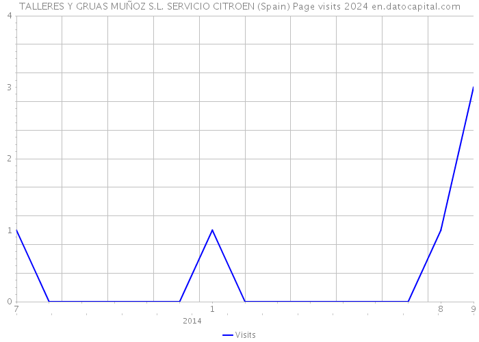 TALLERES Y GRUAS MUÑOZ S.L. SERVICIO CITROEN (Spain) Page visits 2024 