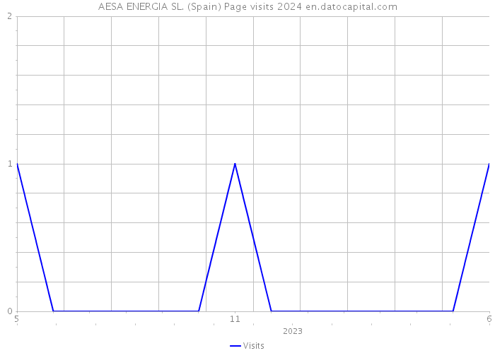 AESA ENERGIA SL. (Spain) Page visits 2024 