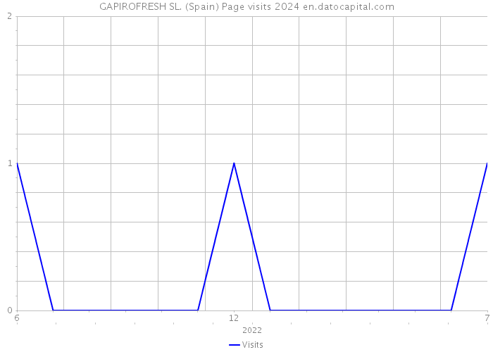 GAPIROFRESH SL. (Spain) Page visits 2024 