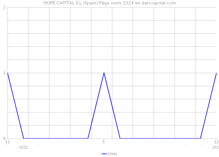 HOPE CAPITAL S.L (Spain) Page visits 2024 
