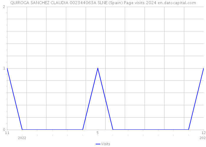 QUIROGA SANCHEZ CLAUDIA 002344063A SLNE (Spain) Page visits 2024 