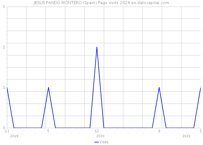 JESUS PANDO MONTERO (Spain) Page visits 2024 