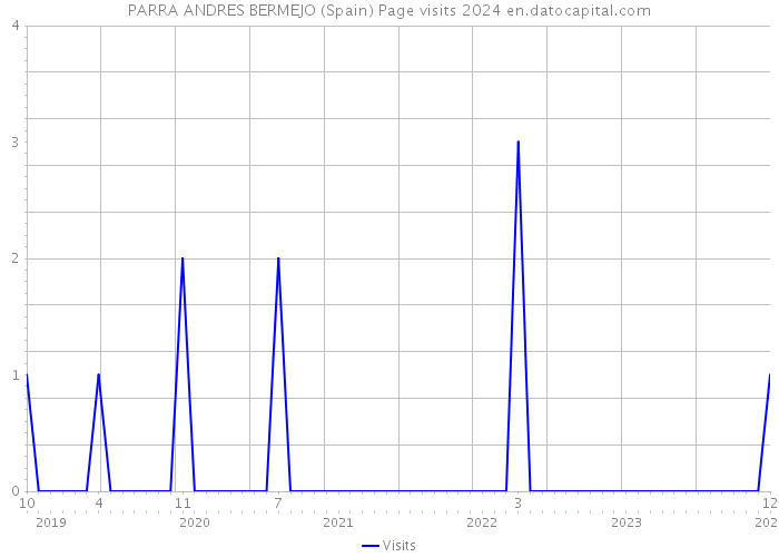 PARRA ANDRES BERMEJO (Spain) Page visits 2024 