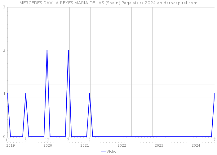 MERCEDES DAVILA REYES MARIA DE LAS (Spain) Page visits 2024 