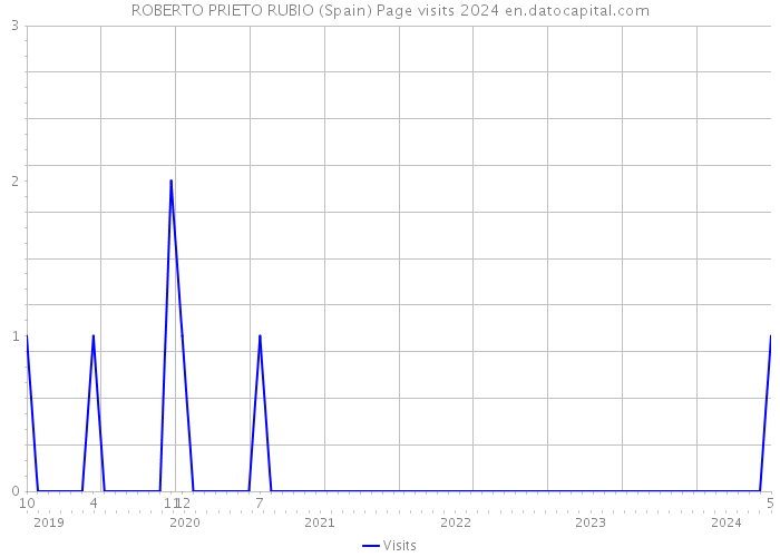 ROBERTO PRIETO RUBIO (Spain) Page visits 2024 