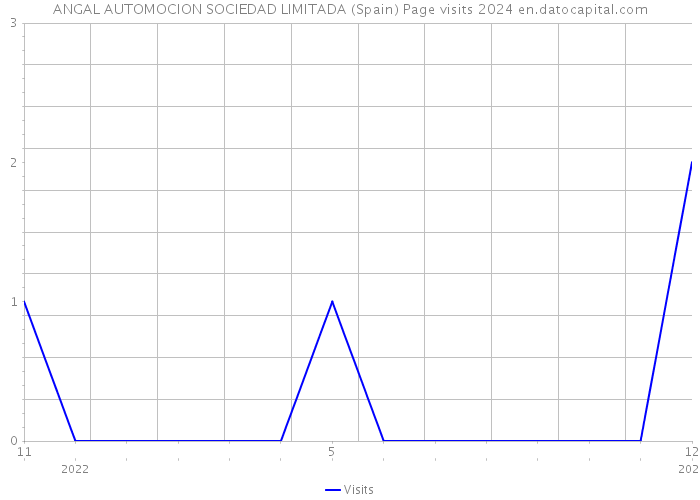 ANGAL AUTOMOCION SOCIEDAD LIMITADA (Spain) Page visits 2024 
