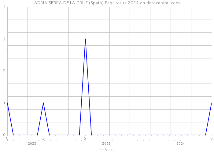 ADRIA SERRA DE LA CRUZ (Spain) Page visits 2024 