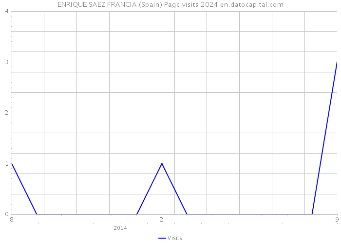 ENRIQUE SAEZ FRANCIA (Spain) Page visits 2024 