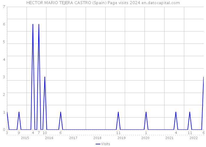 HECTOR MARIO TEJERA CASTRO (Spain) Page visits 2024 