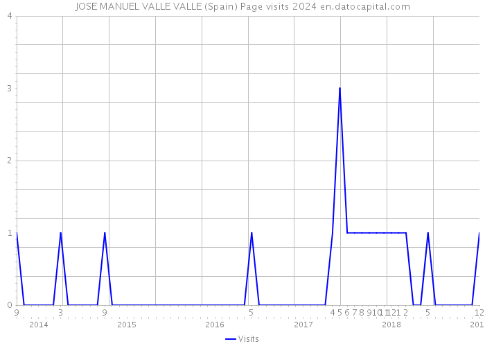 JOSE MANUEL VALLE VALLE (Spain) Page visits 2024 